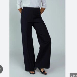 Odeeh Black wide leg Women's Pants knit stretch textured 36